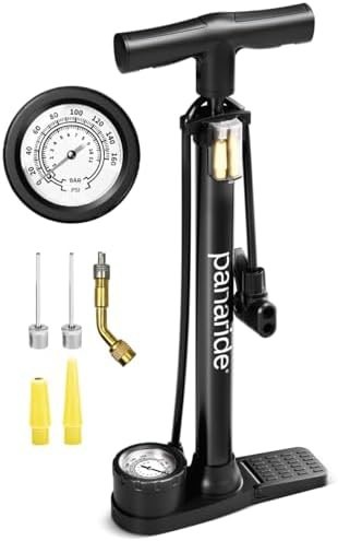 Floor Bike Pump with Two Inch Dial Gauge