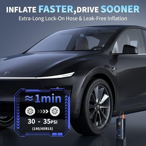 Electric Tire Inflator with LED Light — photo 3
