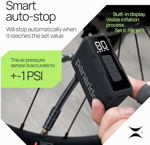 Mini Electric Bike Pump with Smart Auto Stop — photo 5