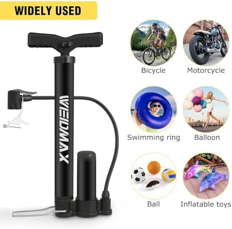 Black Portable Bicycle Hand Pump for Strollers — photo 5