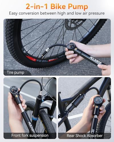 Portable Shock Pump with Air Bleed Button — photo 3