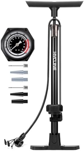 Full Size Floor Pump with High Pressure Gauge