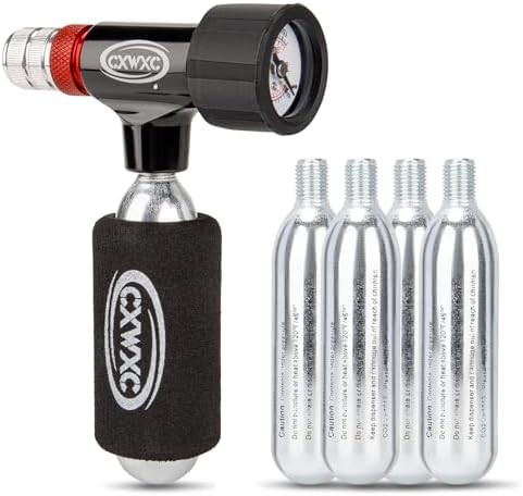 CO2 Inflator with Integrated Pressure Gauge