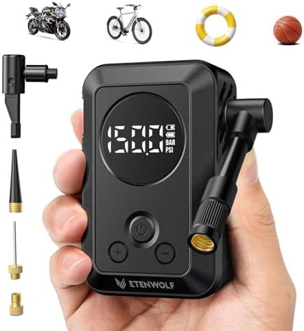 Black Portable Mini Road Bike Pump