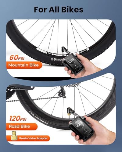 Black Portable Mini Road Bike Pump — photo 3