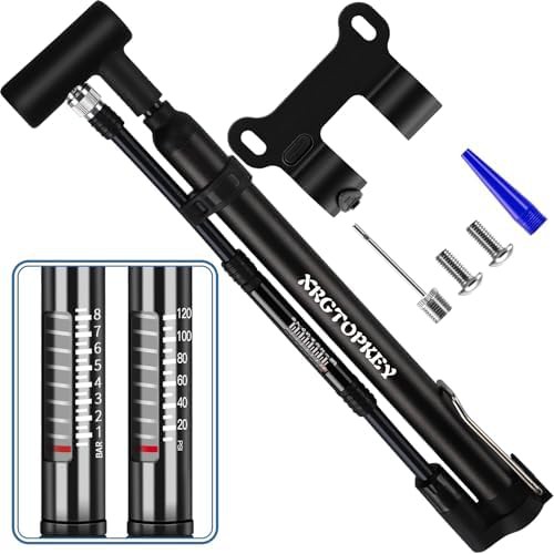 Mini Floor Pump with Integrated Gauge
