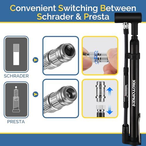 Mini Floor Pump with Integrated Gauge — photo 4