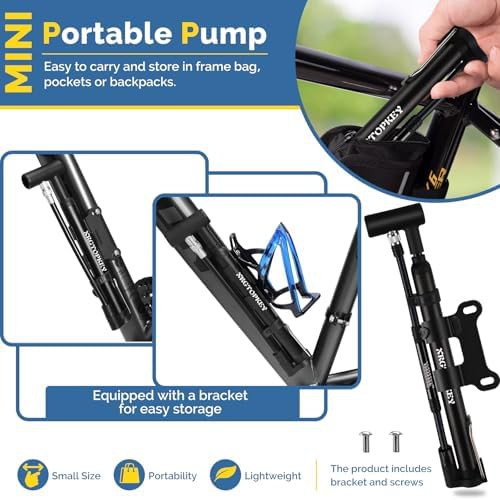 Mini Floor Pump with Integrated Gauge — photo 5