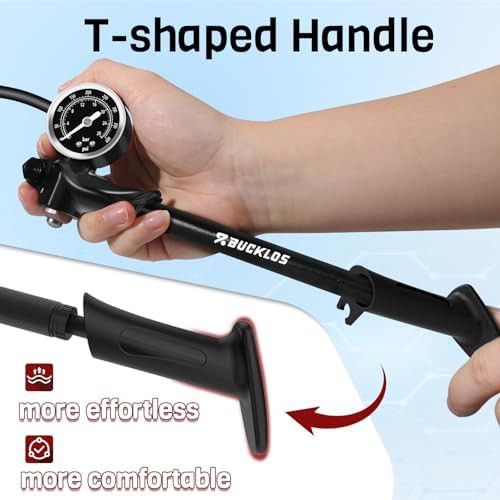 Gauge equipped mountain bike shock pump — photo 5