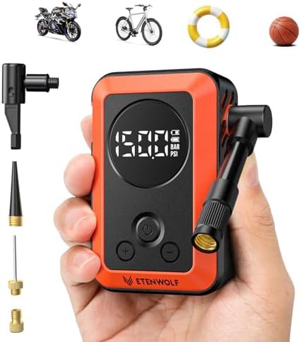 Orange Mini Fast Inflate Road Pump