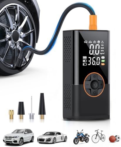 Black Digital Electric Tire Inflator 150 PSI