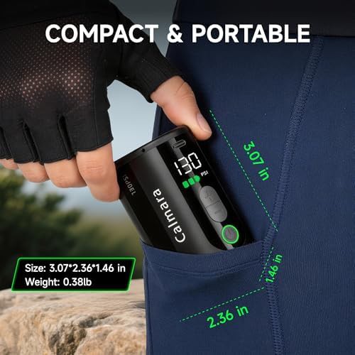 Electric Mini Bicycle Pump with Digital Gauge — photo 4