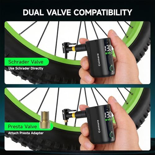 Electric Mini Bicycle Pump with Digital Gauge — photo 5