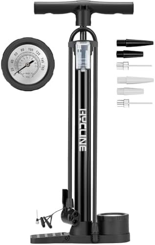 Standard Bicycle Tire Pump with Gauge