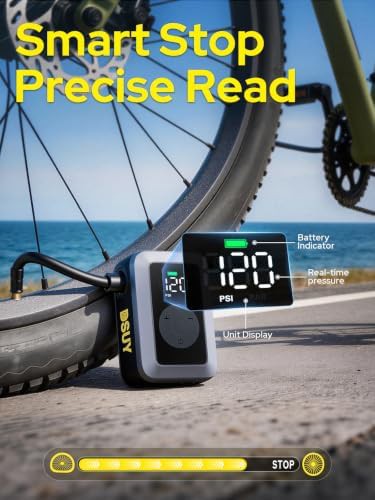Mini Electric Bicycle Pump with Digital Gauge — photo 3