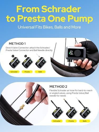 Mini Electric Bicycle Pump with Digital Gauge — photo 4