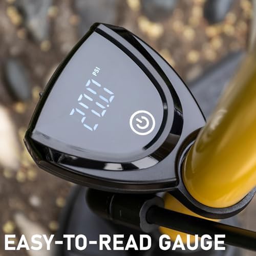 Digital gauge floor pump 140 psi tyre tool — photo 3