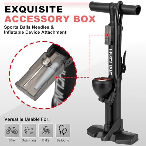 Durable Floor Pump with Auto Dual Valve — photo 5