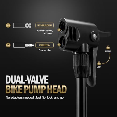 Dual Function Tubeless Booster Floor Pump — photo 3