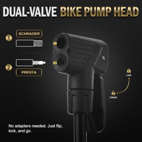 Steel Floor Pump for Kids and Road Bikes — photo 3