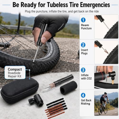 Tubeless Repair Kit with CO2 Inflator — photo 3