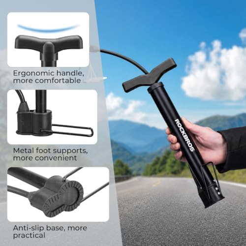 Aluminum Alloy Portable Floor Pump with Dual Valve — photo 3