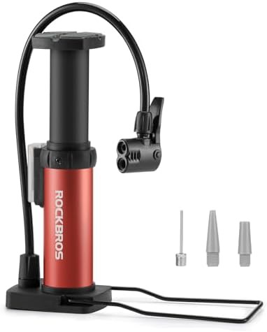 Red Mini Portable Floor Pump