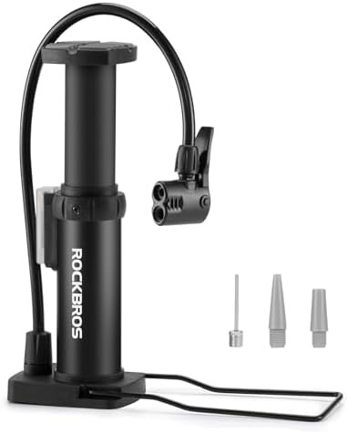 Black Mini Portable Floor Pump