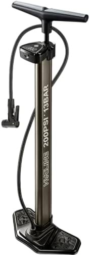 Tubeless booster floor pump with digital display