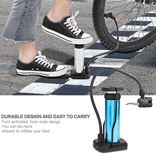 Blue Aluminum Foot Activated Mini Pump — photo 4